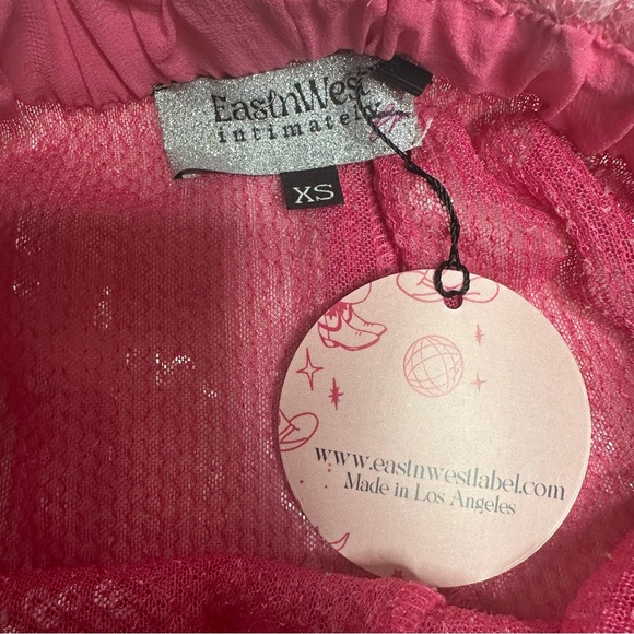 NWT EastnWest Label x Free People Pink Sequin Shorts xs - Picture 7 of 9